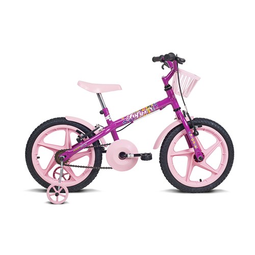 Bicicleta Infantil Aro 16 Fofys Pink e Rosa Verden Bikes Rosa