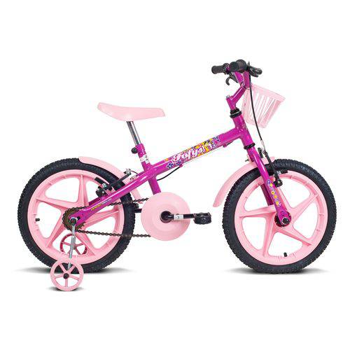 Bicicleta Infantil Aro 16 Fofys Pink e Rosa Verden Bikes