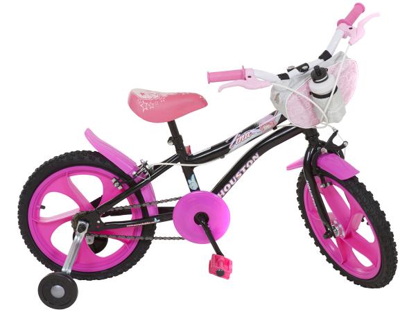 Tudo sobre 'Bicicleta Infantil Aro 16 Houston Tina Rosa - com Rodinhas'