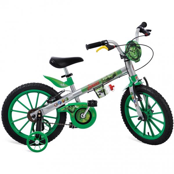 Bicicleta Infantil Aro 16 Hulk os Vingadores 2422 - Bandeirante - Bandeirante