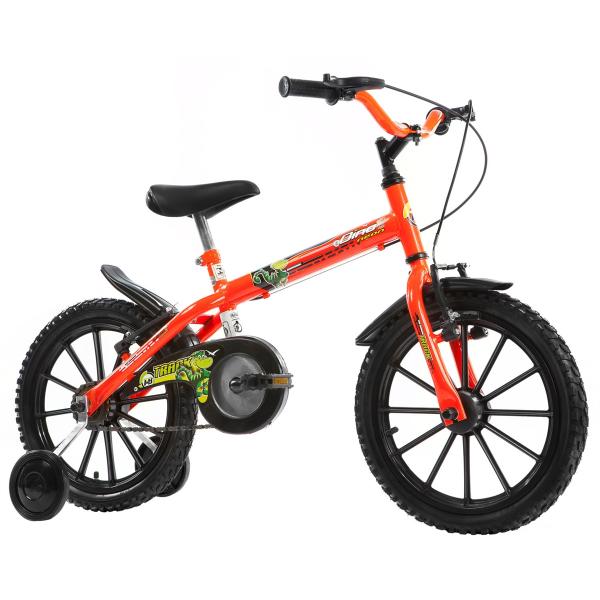 Bicicleta Infantil Aro 16 Masculina Dino Neon Track Bikes