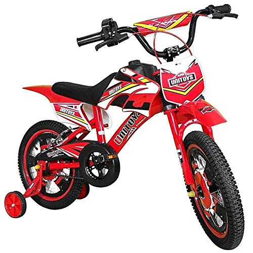 Bicicleta Infantil Aro 16 Moto Bike Cross Vermelha Unitoys