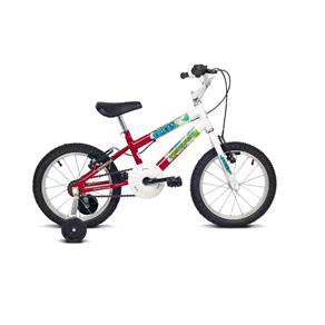 Bicicleta Infantil Aro 16 Ocean Branco e Vermelho Verden Bikes