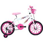 Bicicleta Infantil Aro 16 Paty Branca/Pink - Ello Bike