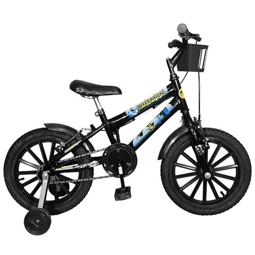 Tudo sobre 'Bicicleta Infantil Aro 16 Preta Kit Preto Promocional'