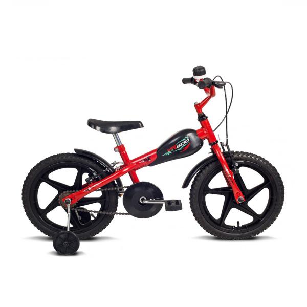 Bicicleta Infantil Aro 16 Verden Bikes VR 600 - Vermelha e Preta