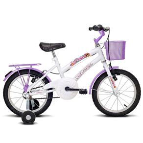 Bicicleta Infantil Aro 16 Verden Breeze - Branco e Lilas