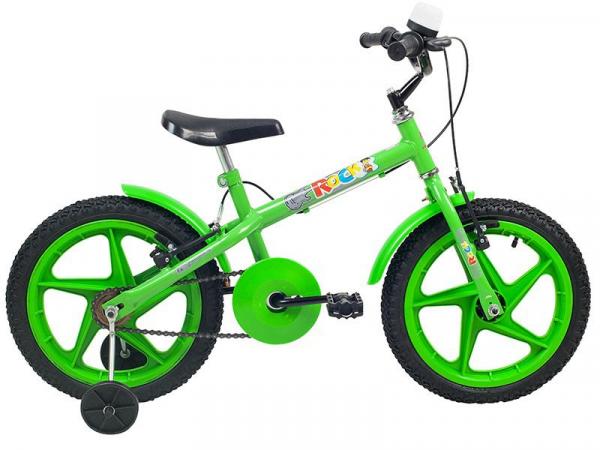 Tudo sobre 'Bicicleta Infantil Aro 16 Verden Rock Verde - com Rodinhas Freio V-Brake'