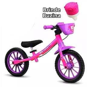 Bicicleta Infantil Balance Bike Nathor Aro 12 Feminina