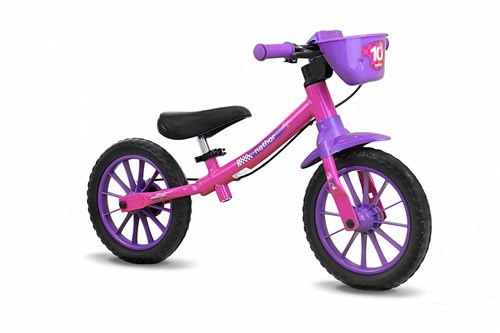 Bicicleta Infantil Balance Bike - Nathor - Rosa