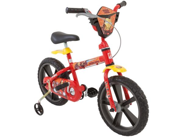 Tudo sobre 'Bicicleta Infantil Bandeirante Homem de Ferro - Aro 14 Freio Tambor'
