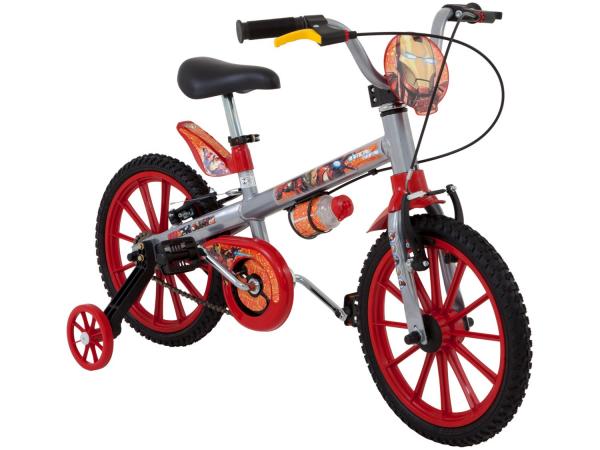 Tudo sobre 'Bicicleta Infantil Bandeirante Homem de Ferro - Aro 16 Freio V-brake'