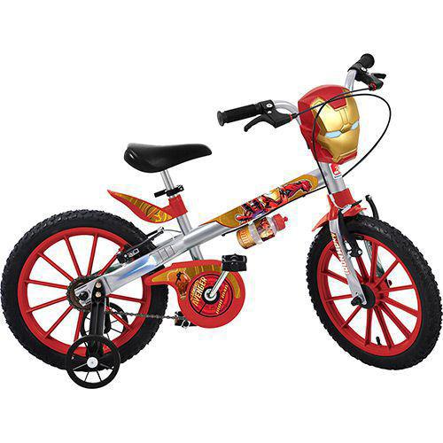 Bicicleta Infantil Bandeirantes Homem de Ferro Aro 16