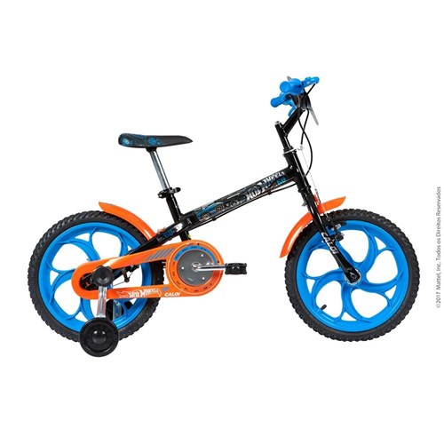 Bicicleta Infantil Caloi Hot Wheels Aro 16 - Preto
