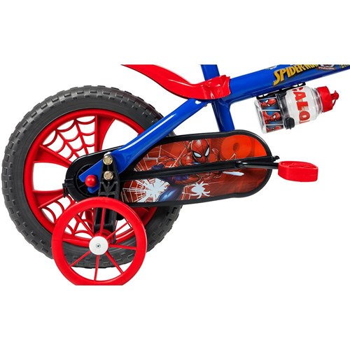 Bicicleta Infantil Caloi Spider Man Aro 12 Azul