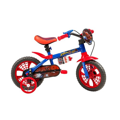 Bicicleta Infantil Caloi Spider Man Aro 12 - Azul
