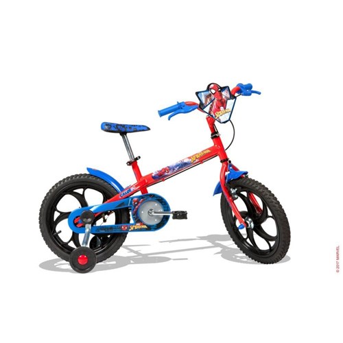 Bicicleta Infantil Caloi Spider Man Aro 16 Vermelho