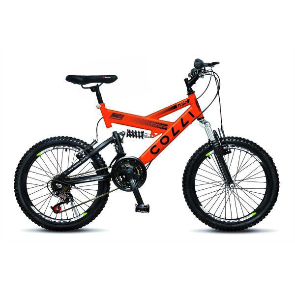 Bicicleta Infantil Colli Fulls GPS Aro 20 Dupla Suspensão 21 Marchas - 310.12D
