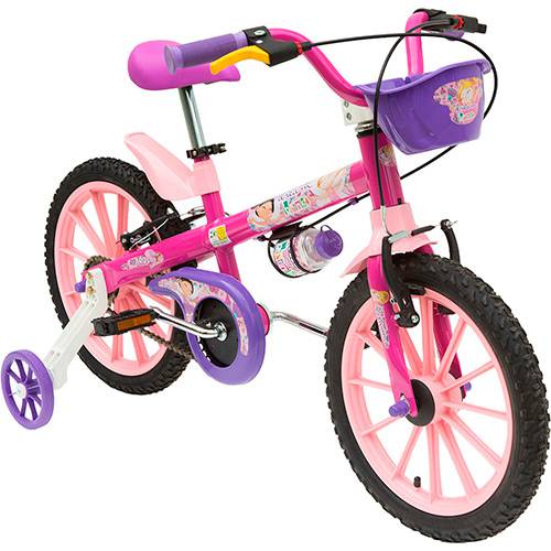 Bicicleta Infantil com Rodinhas Dream Feminina Aro 16 Brink+