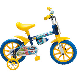 Bicicleta Infantil com Rodinhas Monster Masculina Aro 12 - Brink+