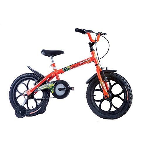 Bicicleta Infantil Dino Neon ON Aro 16 Track & Bikes - Laranja