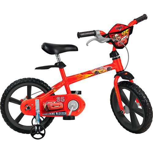 Bicicleta Infantil Disney Cars Aro 14 - Bandeirante