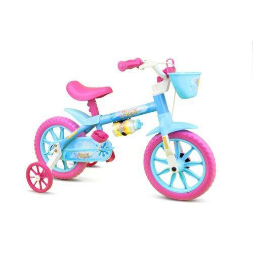 Bicicleta Infantil Feminina Aro 12 Aqua Nathor