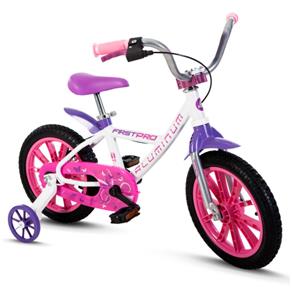 Bicicleta Infantil Feminina Aro 14 FirstPro Aluminium - Nathor - Laranja
