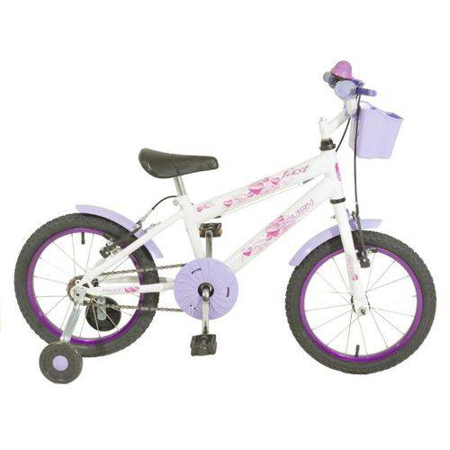 Bicicleta Infantil Feminina Aro 16 Lady Lilás Touch