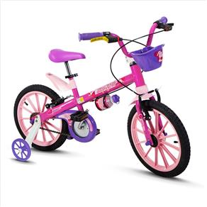 Bicicleta Infantil Feminina Aro 16 Top Girls - Nathor - Rosa