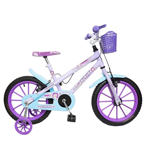 Want Miserable pair 🏷️【Tudo Sobre】→ Bicicleta Infantil Feminina Colli Aro 16 Idade Recomendada  4 A 8 Anos Aurora - Lilas
