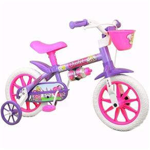 Bicicleta Infantil Feminina Violet Nathor Aro 12