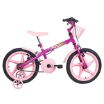 Bicicleta Infantil Fofys Aro 16 Aço Carbono Pink Verden Bikes