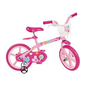 Bicicleta Infantil Gatinha Aro 14 - Bandeirante Rosa