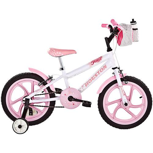 Tamanhos, Medidas e Dimensões do produto Bicicleta Infantil Houston Tina Feminina Aro 16 Branca/Rosa