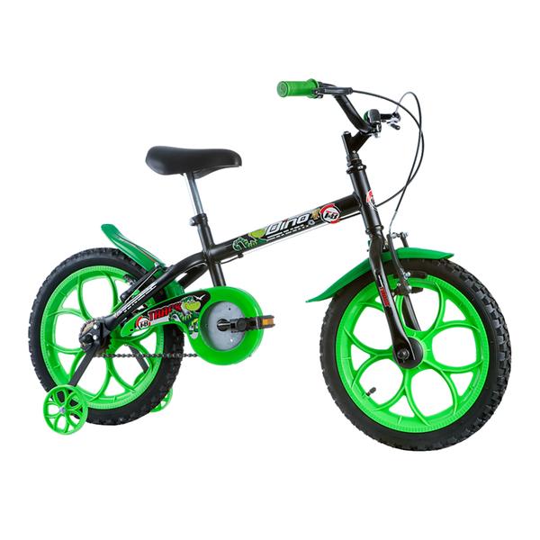 Bicicleta Infantil Masculina Dino Aro 16 Preto/Verde - Track Bikes - Track Bikes