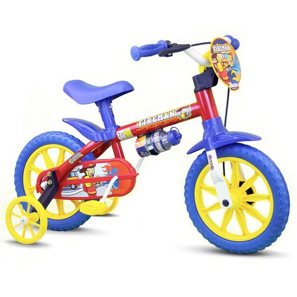Bicicleta Infantil Masculina Fireman Aro 12 - Nathor