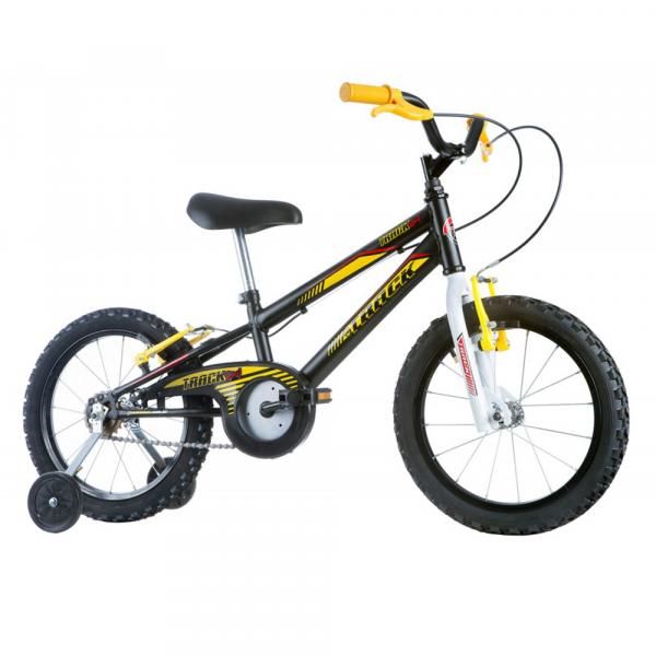 Bicicleta Infantil Masculina Track Boy Aro 16 Preto/Amarela - Track Bikes - Track Bikes