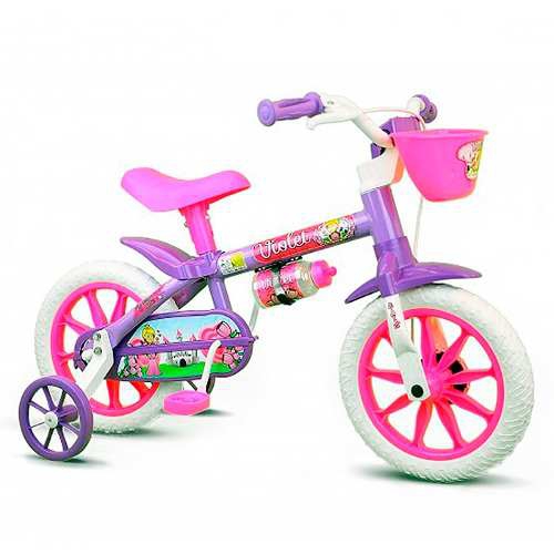Bicicleta Infantil Menina ARO 12 Violet 2 Nathor