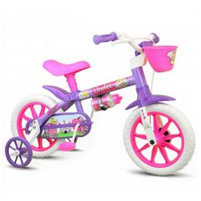 Bicicleta Infantil Menina Aro 12 Violet Nathor