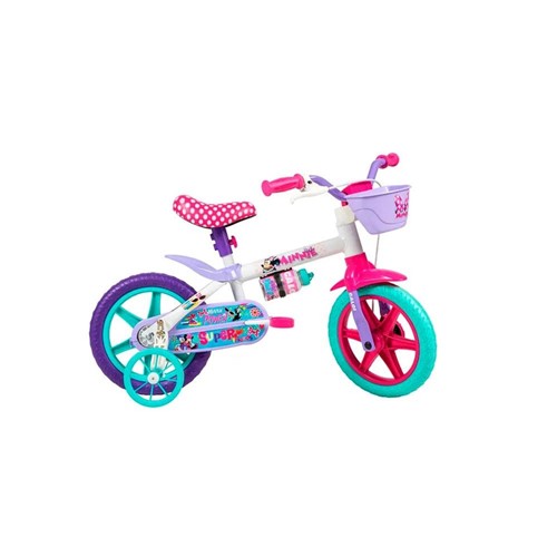 Bicicleta Infantil Minnie Aro 12 Branca - Caloi