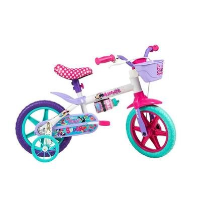 Bicicleta Infantil Minnie Aro 12 - Quad 9''