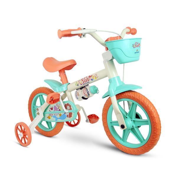 Bicicleta Infantil Nathor Feminina Aro 12 Sea
