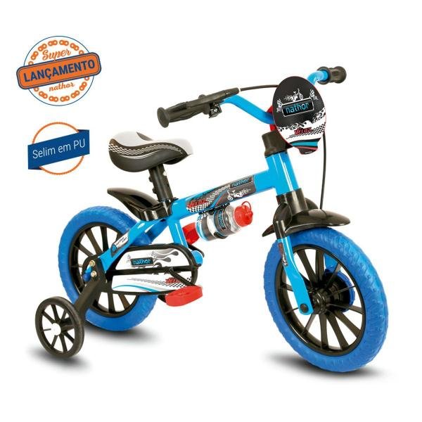 Bicicleta Infantil Nathor Veloz Aro 12 Menino de 2 a 5 Anos