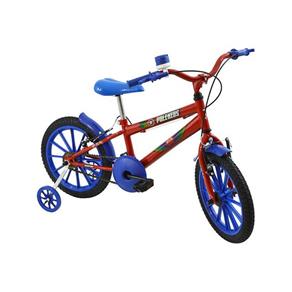 Bicicleta Infantil Polimet Masculina Aro 16 PoliKids Vermelha