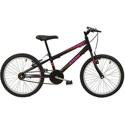 Bicicleta Infantil Polimet MTB Aro 20 Feminina - Preto