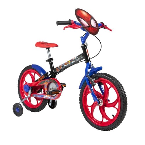 Bicicleta Infantil Spider Man Aro 16 Caloi