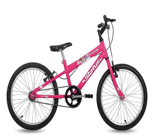 Bicicleta Infantil Status Bike Belíssima Aro 20 - Rosa