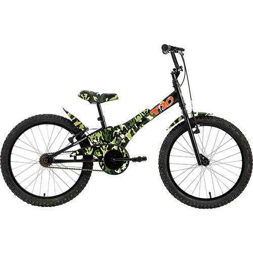 Tudo sobre 'Bicicleta Infantil Tito Bike Camuflada Aro 20 - Verde'