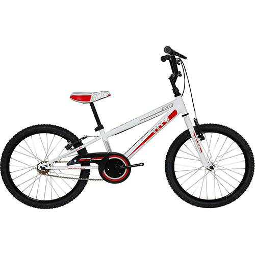 Bicicleta Infantil Tito Bike Mountain Bike Aro 20 - Branco e Vermelho
